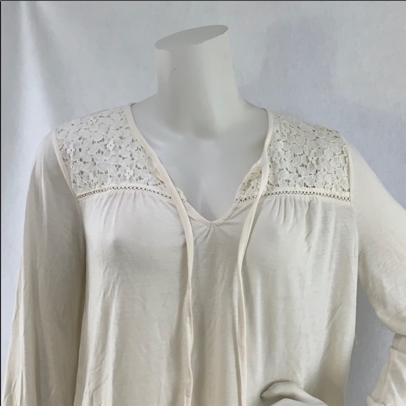 NWT Old Navy off white long sleeve shirt - Picture 2 of 7